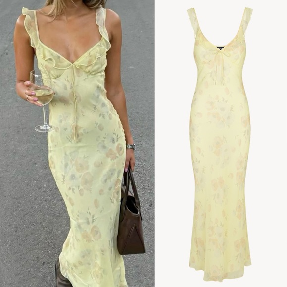 Realisation Par Yellow Floral Dress - Picture 1 of 16